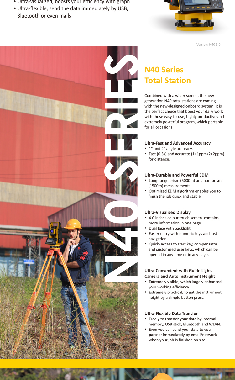Fast And Accurate Total Station South N40 Series With Bluetooth (2)